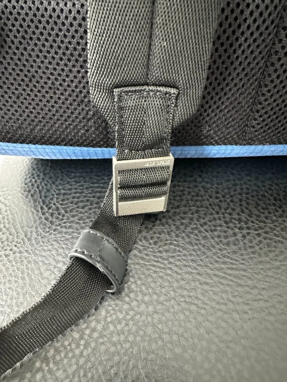 Jack Spade Men's Admiral Blue Solid Ripstop Bookpack/Backpack